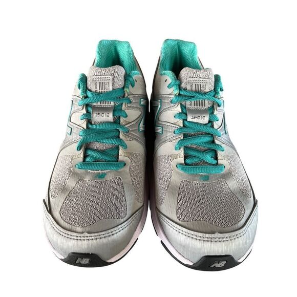New Balance 1540v2 Running Shoes Cushioned Stability Silver Teal Size 8 - Picture 2 of 3